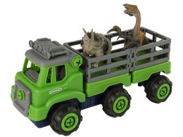 Ciężarówka Transport Dinozaury Wkrętarka Śrubokręt Do Rozkręcania Import LEANToys