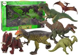 Duży Zestaw Dinozaurów 6 sztuk Figurka Dinozaur Prehistoryczne Okazy Import LEANToys