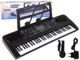 Keyboard MQ-6159 Mikrofon Bluetooth MP3 61 Klawiszy Import LEANToys