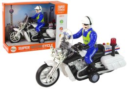 Motocykl Policyjny Motor Policja Dźwięki Światła Wóz Policyjny Import LEANToys