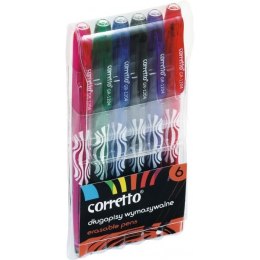 Długopis wymazywalny CORRETTO komplet 6szt. GR-1204 160-2078