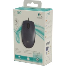 Mysz przewodowa LOGITECH M90, czarna, USB 910-001793