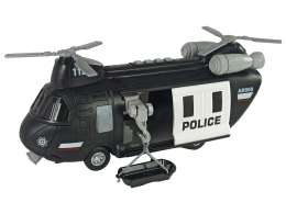 Helikopter Policyjny Napęd Frykcyjny 1:16 Dźwięk Światła Import LEANToys
