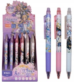 Długopis usuwalny automatyczny 0,5mm niebieski Korean Flower Manga MG AKPJ23006