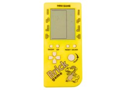 Gra Elektroniczna Konsola Tetris Brick Game 23 Poziomy Żółta LEAN TOYS
