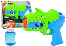 Pistolet na Bańki Mydlane Dinozaur Niebiesko- Zielony LEAN Toys