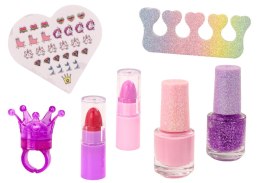 Zestaw Piękności Pluszowa Kosmetyczka Kotek Lakiery Pomadki LEAN Toys